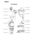 Схема №1 CM1408MX/BA с изображением Сосуд для кофеварки (кофемашины) Tefal FS-9100025427