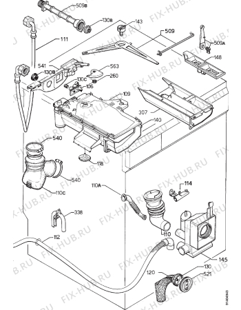 Взрыв-схема стиральной машины Privileg 029996 6 - Схема узла Hydraulic System 272