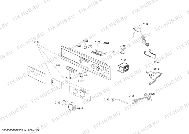 Схема №1 LFA106N30L EVOLUTION PLUS с изображением Таймер для стиралки Bosch 00483466