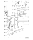 Схема №1 ADG 8532/1 NB с изображением Обшивка для посудомойки Whirlpool 481245373689