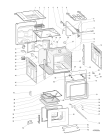 Схема №1 FHGWHS (F080846) с изображением Обшивка для плиты (духовки) Indesit C00299540