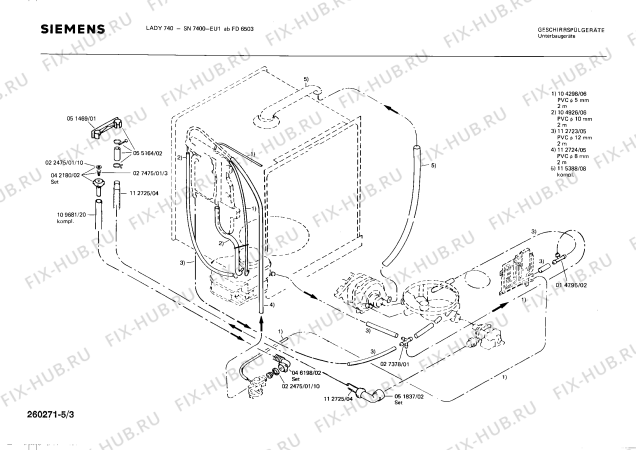 Схема №5 SN7400 с изображением Переключатель для посудомойки Siemens 00054069