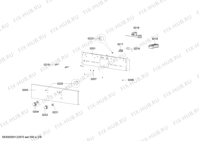 Схема №6 HB5305Z0C с изображением Держатель для плиты (духовки) Siemens 00608535