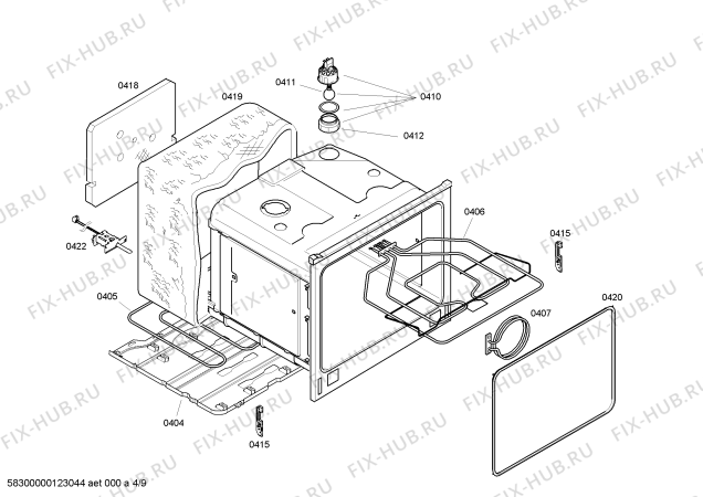 Схема №6 HBN56M550B с изображением Модуль для духового шкафа Bosch 00498995