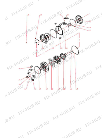 Схема №1 AT3570 с изображением Кнопка (ручка регулировки) для мини-пылесоса Aeg 4055226783