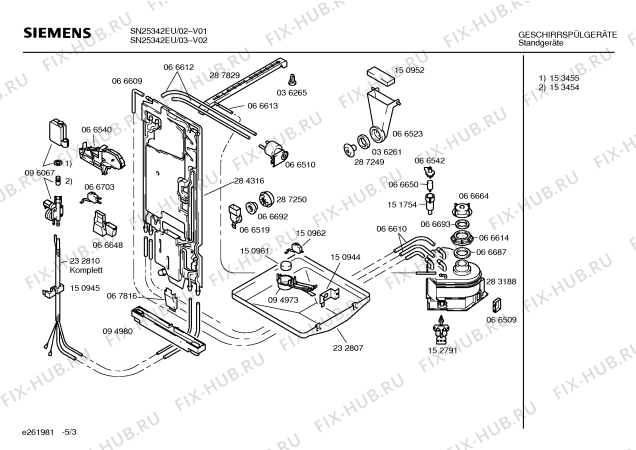 Схема №5 CG550S4 DOMO500 с изображением Кабель для посудомойки Bosch 00288071