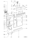 Схема №1 ADG 8440/1 WH с изображением Обшивка для посудомойки Whirlpool 481245372877