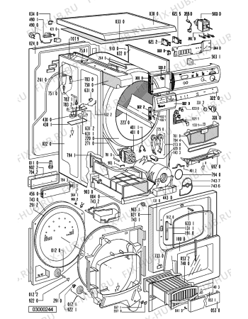 Схема №1 AWZ 559 с изображением Декоративная панель для электросушки Whirlpool 481245210124