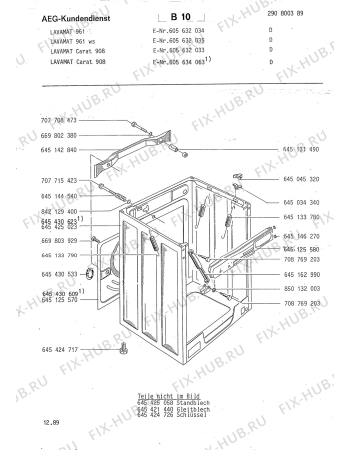 Взрыв-схема стиральной машины Aeg LAVCARAT 908 D - Схема узла Section3