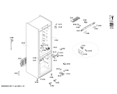 Схема №2 KG57NP61NE с изображением Дверь морозильной камеры для холодильника Siemens 00683091
