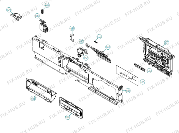 Взрыв-схема посудомоечной машины Ise D243 UK   -White (401590, DW90.1) - Схема узла 06