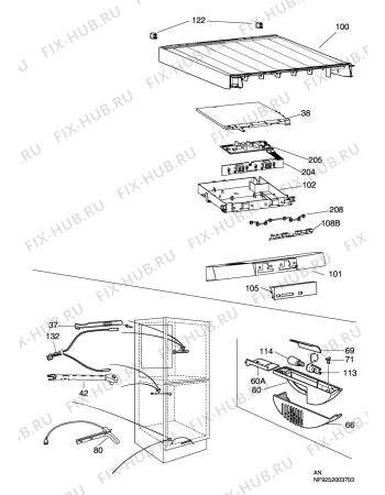 Взрыв-схема холодильника Aeg Electrolux S70358-KG8 - Схема узла C10 Electric