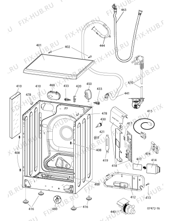 Схема №5 ARGD149KEU (F061359) с изображением Инструкция по обслуживанию для стиральной машины Indesit C00268806