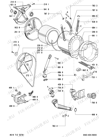 Схема №2 WAS 4540-D с изображением Микрофильтр для стиралки Whirlpool 481244010466