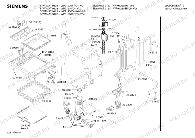 Схема №3 WP91230SN SIWAMAT 9123 с изображением Панель управления для стиралки Siemens 00351250