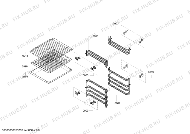 Схема №3 U14M42S0GB с изображением Изоляция для духового шкафа Bosch 00443584