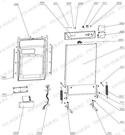 Взрыв-схема посудомоечной машины Gorenje GS62110BW (294316, PMS60S) - Схема узла 02