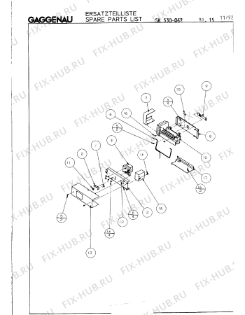 Схема №18 SK530062 с изображением Корзина для холодильной камеры Bosch 00294315