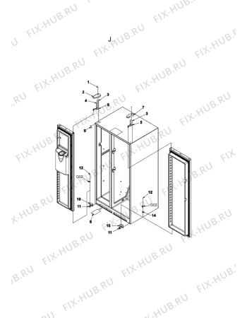 Схема №8 AC2225GEKB с изображением Фильтр для холодильника Whirlpool 482000020075