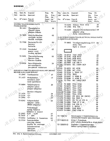 Взрыв-схема телевизора Siemens FM376 - Схема узла 02