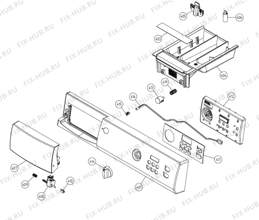 Взрыв-схема стиральной машины Gorenje W6451 TW   -White (900003304, WM50) - Схема узла 04