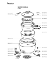 Схема №1 MK151100/9JA с изображением Запчасть для мультиварки (пароварки) Moulinex SS-993289