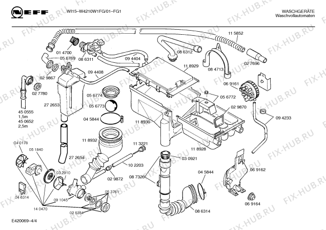 Схема №3 W4210W1FG WI15 с изображением Панель управления для стиралки Bosch 00285825