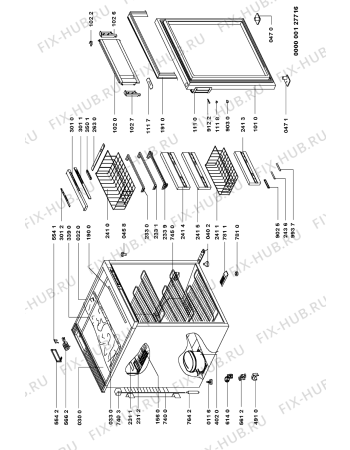 Схема №1 AFE 128/G с изображением Обрамление полки для холодильной камеры Whirlpool 481246048923