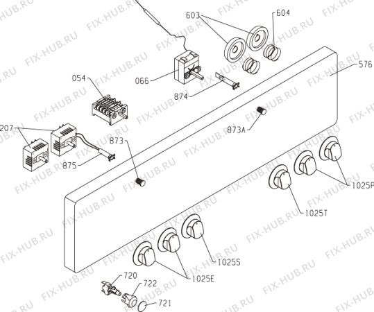 Взрыв-схема плиты (духовки) Gorenje KC66185BX (270138, K23T2-264VM) - Схема узла 03