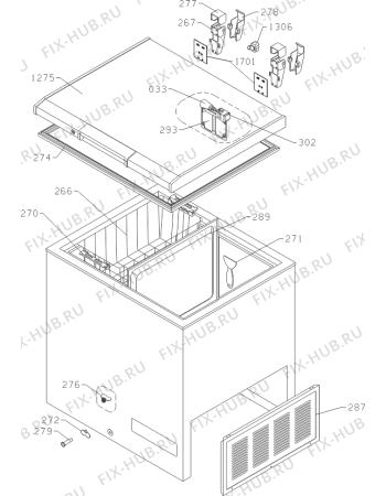 Схема №1 FHE152W (335049, ZS236) с изображением Покрытие для холодильника Gorenje 334055