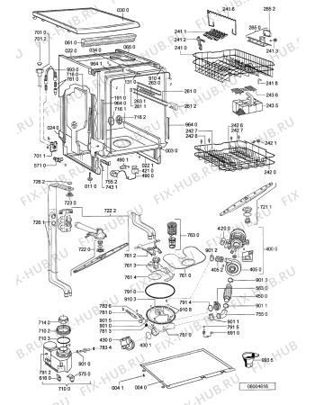 Схема №2 ADP 6556 WH с изображением Микромодуль для посудомойки Whirlpool 481221838726