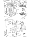 Схема №1 GSF 5524 WS с изображением Панель для электропосудомоечной машины Whirlpool 481245373009