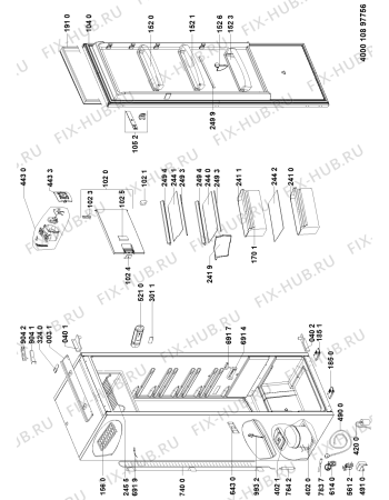 Запчасти для холодильника Hotpoint-Ariston BSZ 1802 AAA купить в Москве  (России) по выгодной цене в Fix-hub