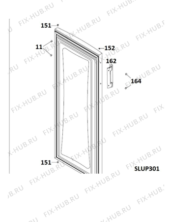 Схема №4 FZ1DS1701213 (F081928) с изображением Затычка для холодильника Indesit C00294856