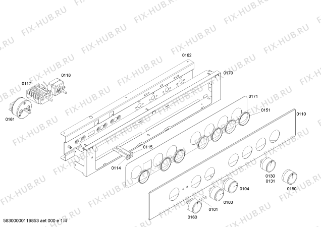 Схема №3 3HF545X с изображением Ручка выбора температуры для плиты (духовки) Bosch 00606167