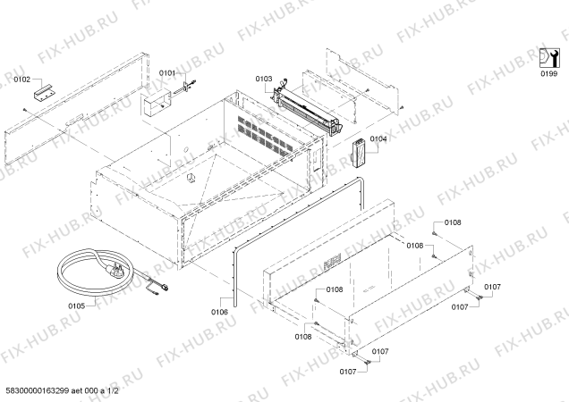 Схема №1 WDC36JP с изображением Уплотнитель для духового шкафа Bosch 00657988