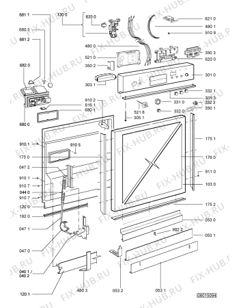 Схема №2 ADP 1831 IX с изображением Микромодуль для посудомоечной машины Whirlpool 480140100531