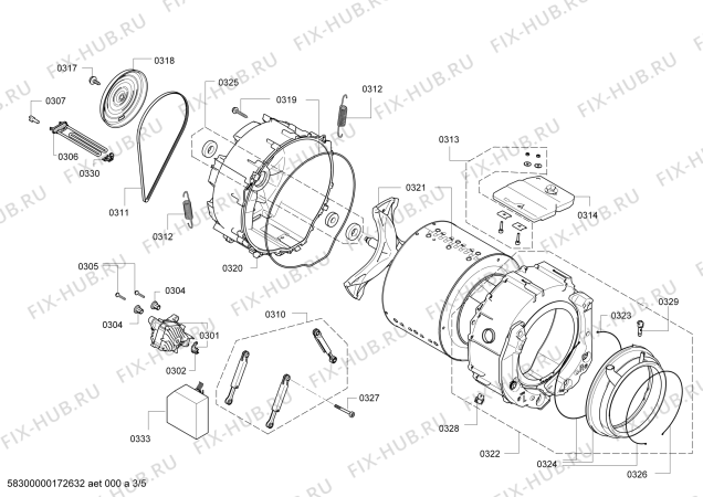 Схема №2 WM12S460RK S12.46 с изображением Ручка для стиралки Siemens 00645225