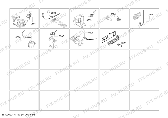 Схема №3 WM14B261NL iQ 100 с изображением Индикатор для стиралки Siemens 00752525