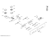 Схема №4 P1HEB43151 с изображением Панель управления для духового шкафа Bosch 00740543