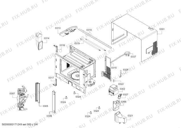 Схема №4 BMP225100 с изображением Набор винтов для электропечи Bosch 00629056