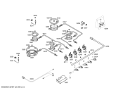 Схема №2 PCQ785GNL ENC.PCQ785GNL 4W+1W(BANDERA) BO75F PIANO с изображением Варочная панель для плиты (духовки) Bosch 00680419