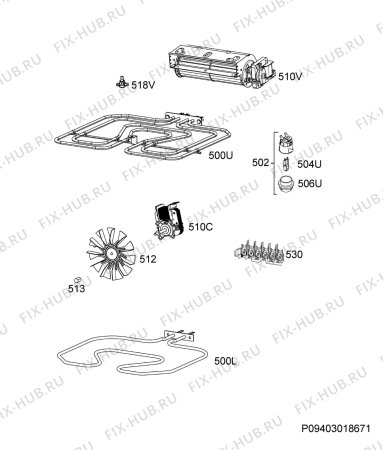 Взрыв-схема плиты (духовки) Frigidaire CFEF2422RS - Схема узла Electrical equipment