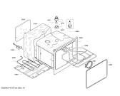 Схема №6 B46E74N0GB с изображением Панель управления для плиты (духовки) Bosch 00671579