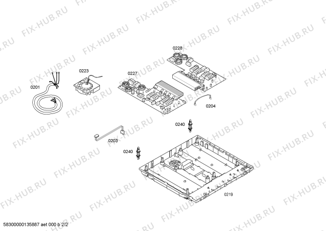 Взрыв-схема плиты (духовки) Siemens EH875ML11E SE.4I.80.TOP.28S.X.TOP - Схема узла 02