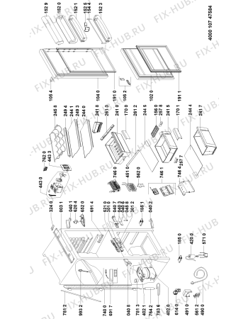Схема №1 BCB 7030 D AAA S с изображением Преобразователь для холодильника Whirlpool 481010654466