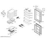 Схема №2 KGN57V00NE с изображением Дверь морозильной камеры для холодильной камеры Bosch 00247129