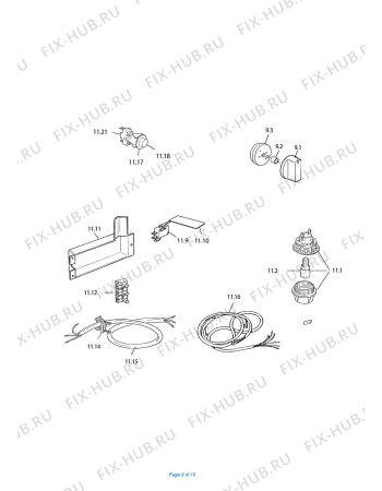 Схема №5 TGW 664/1 с изображением Кабель для плиты (духовки) DELONGHI 1131238