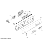 Схема №5 SGU46M22SK с изображением Передняя панель для посудомоечной машины Bosch 00661564