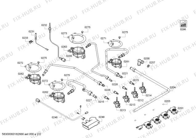 Схема №1 PCP611B90E 4G BO60F IH5 с изображением Варочная панель для духового шкафа Bosch 00770736